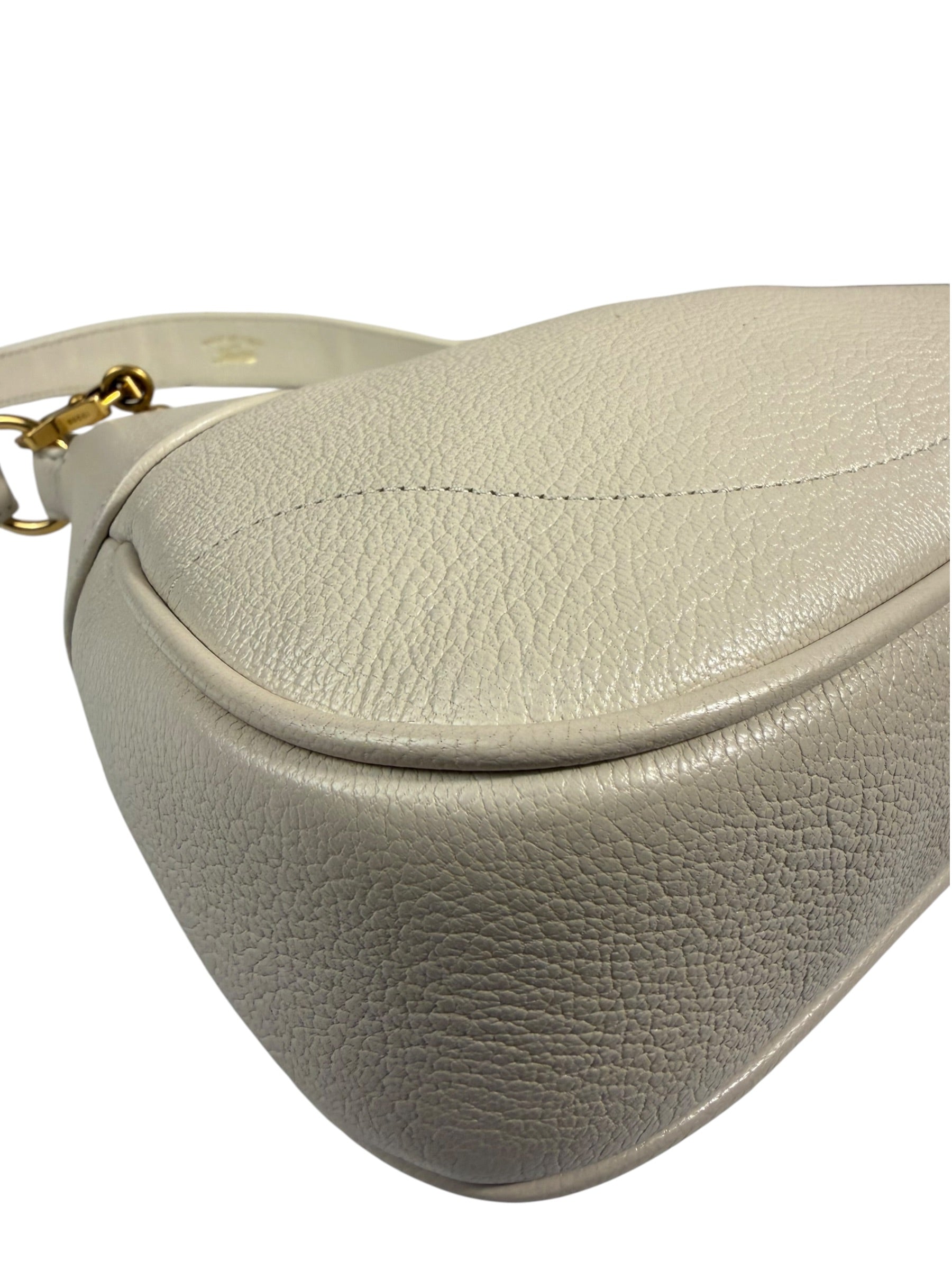 Gucci White Aphrodite Leather Shoulder Bag