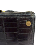 Hermes 1985 Black Crocodile Kelly 35