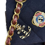 Chanel Quilted Navy Paris Hamburg Collection 2018