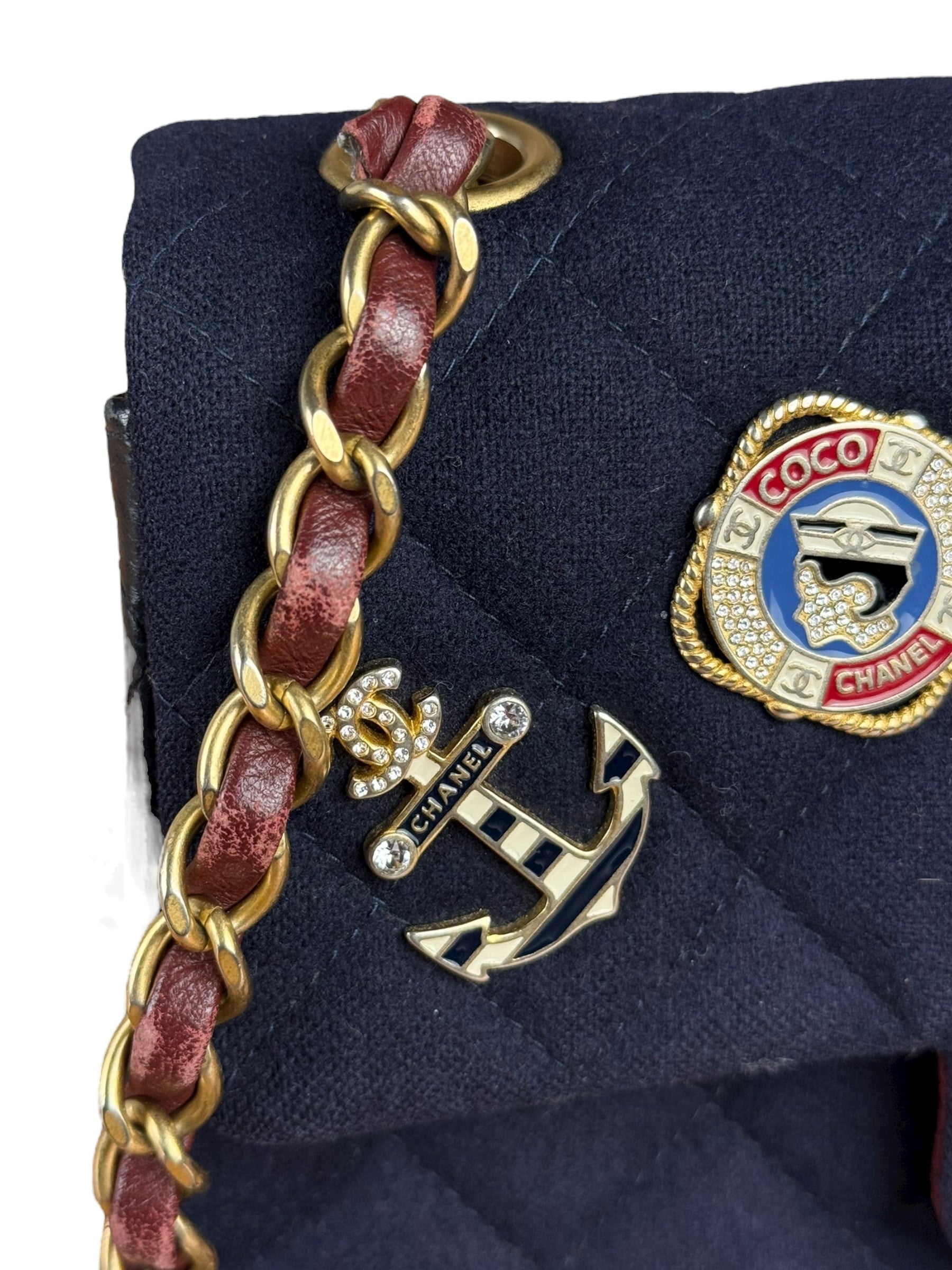 Chanel Quilted Navy Paris Hamburg Collection 2018