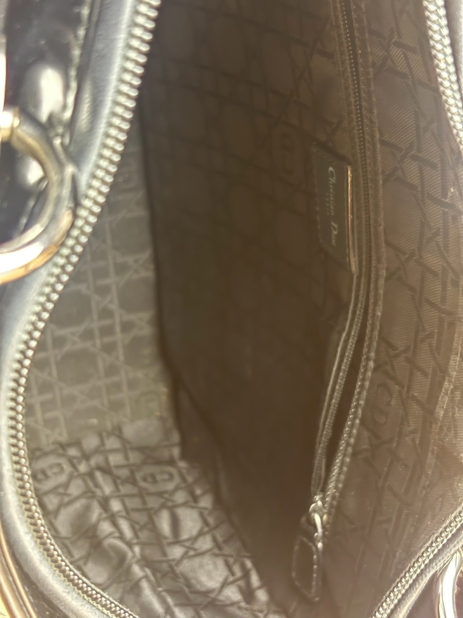 Christian Dior Vintage Lady Dior Large Tote Bag