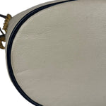 Gucci GG Ivory Leather Marmont Chain Bucket Bag