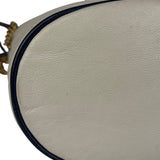 Gucci GG Ivory Leather Marmont Chain Bucket Bag