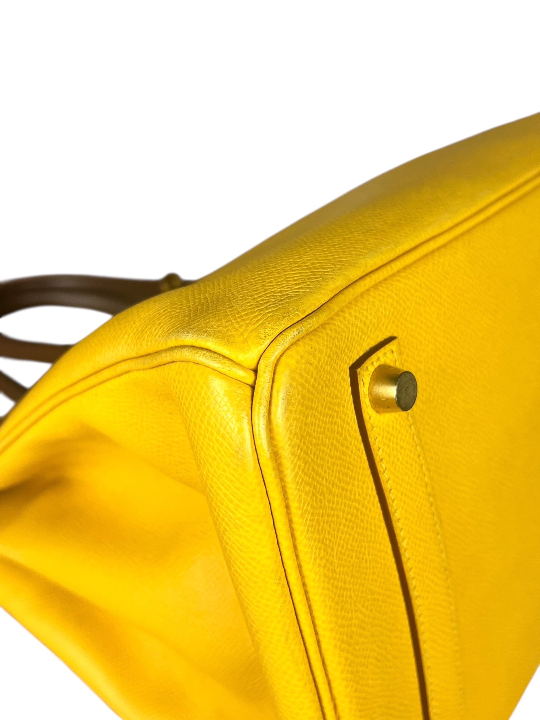 Hermes Birkin 35 Cushvel Havana x Jaune