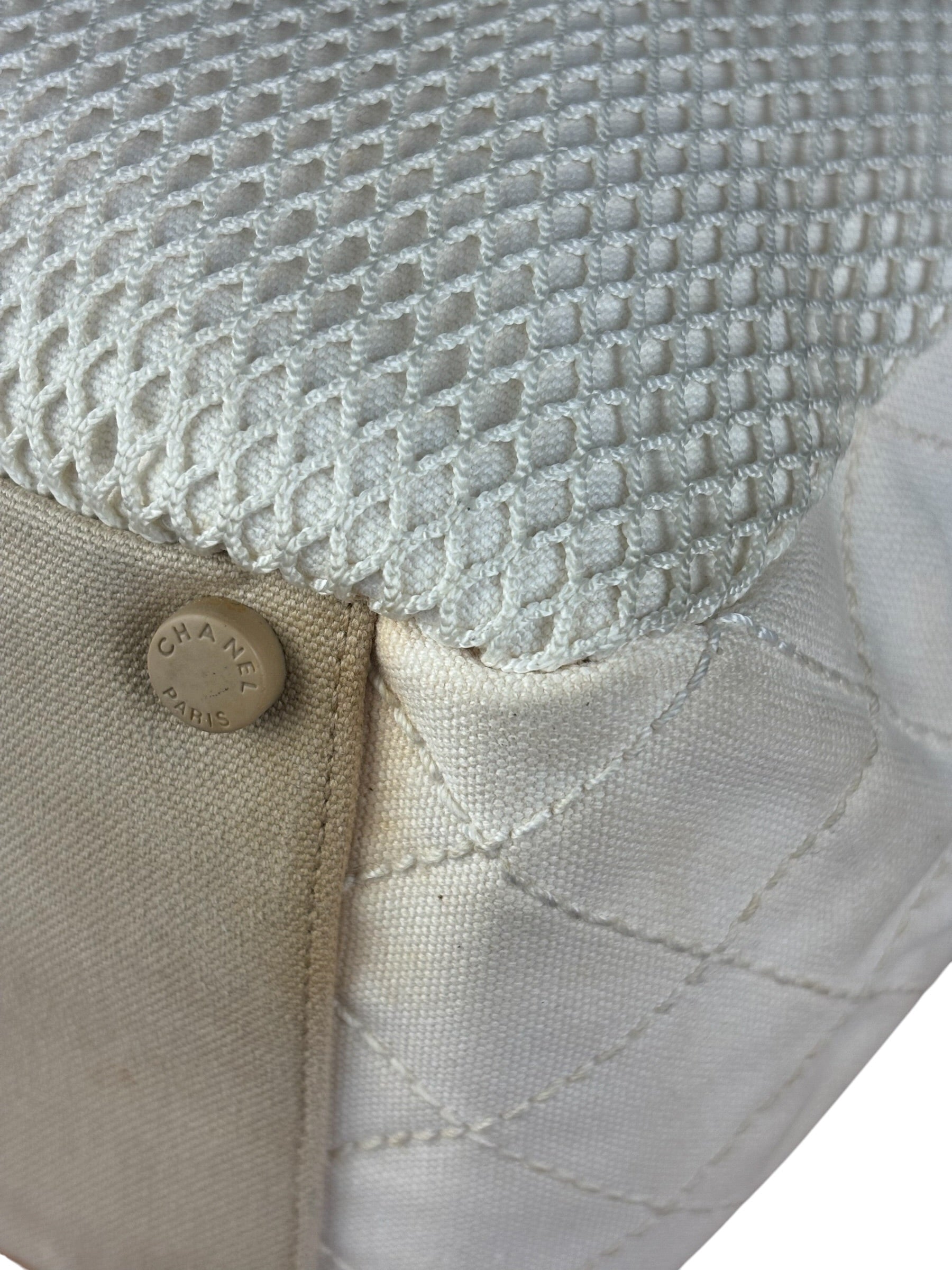 Chanel No.5 White Sport Canvas Tote 2003