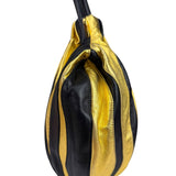 Prada Bicolor Leather Nappa Waves Tote Bag