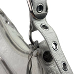 Balenciaga White Lambskin Le Cagole Shoulder Bag