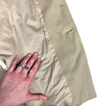 Prada Khaki Button Down Jacket Leather Lining