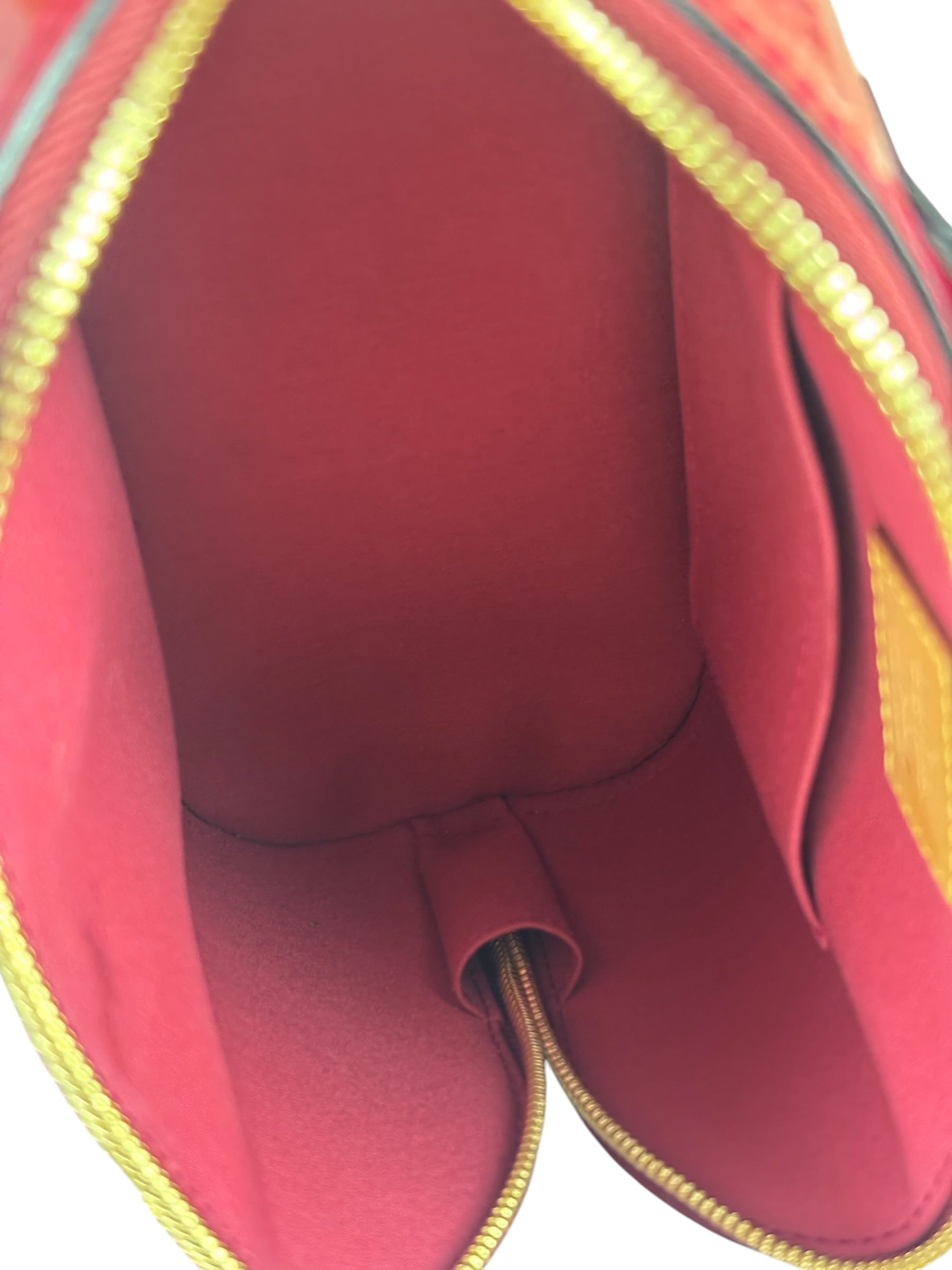 Louis Vuitton Red Vernis Alma BB Two-Way Bag