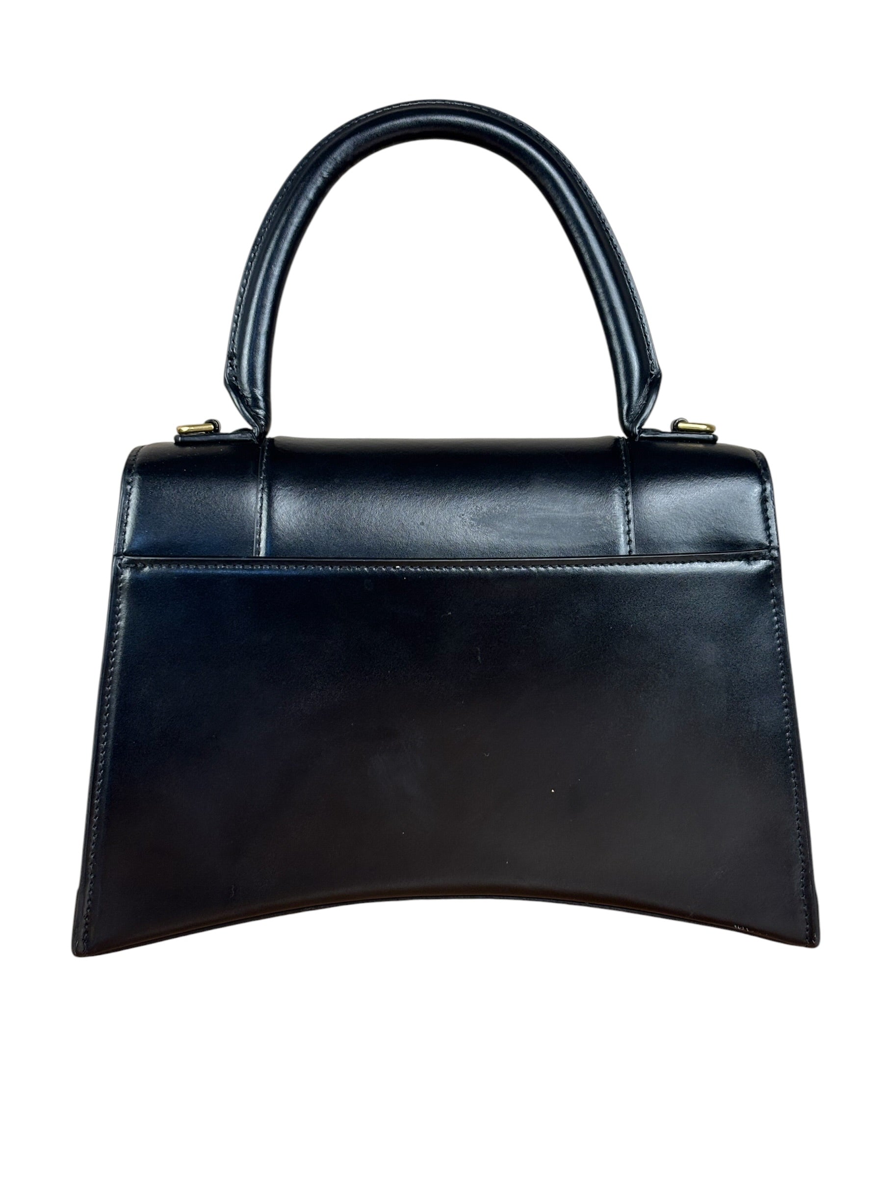 Balenciaga Black Hourglass Top Handle