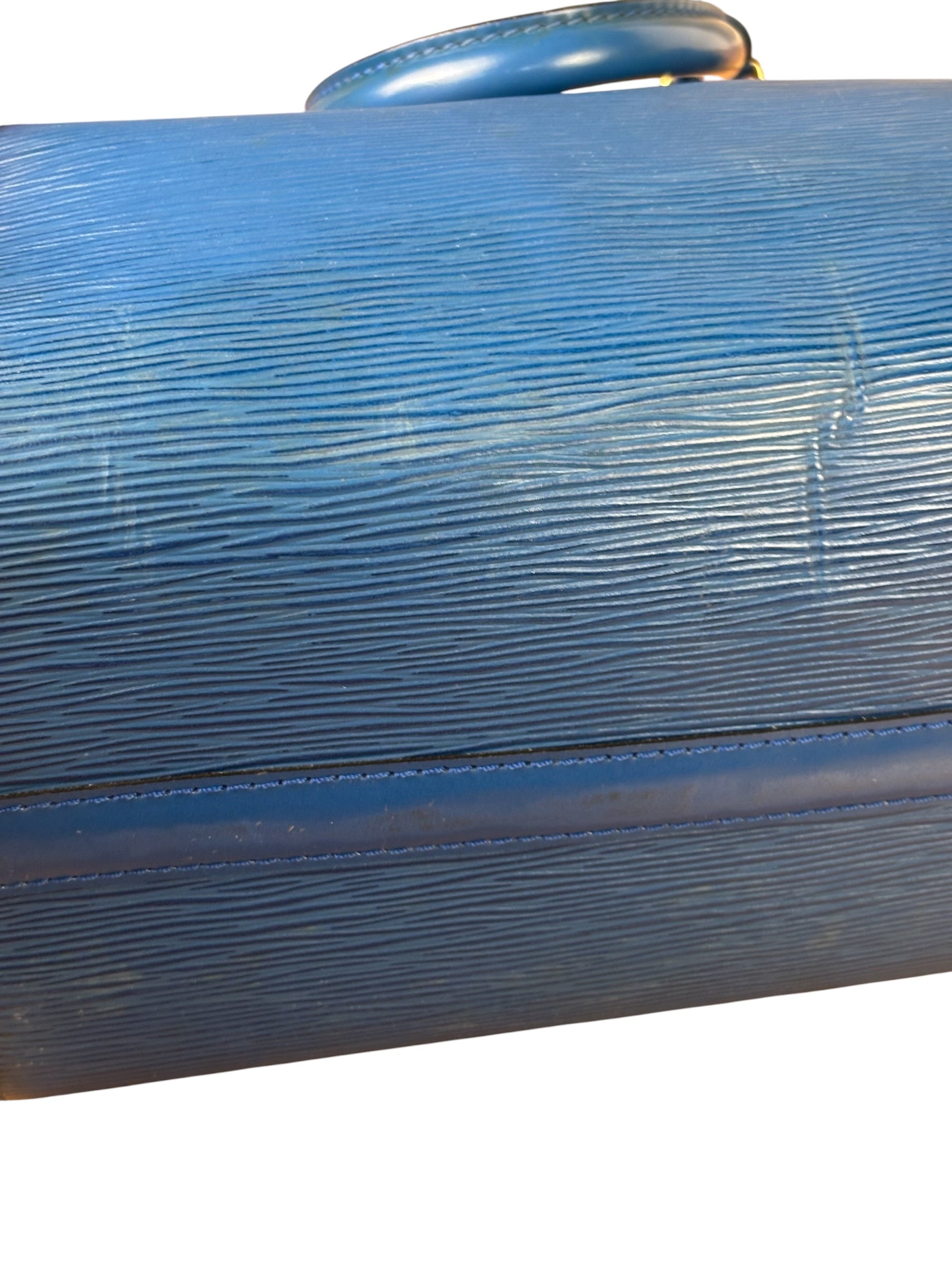 Louis Vuitton Blue Epi Leather Speed 25