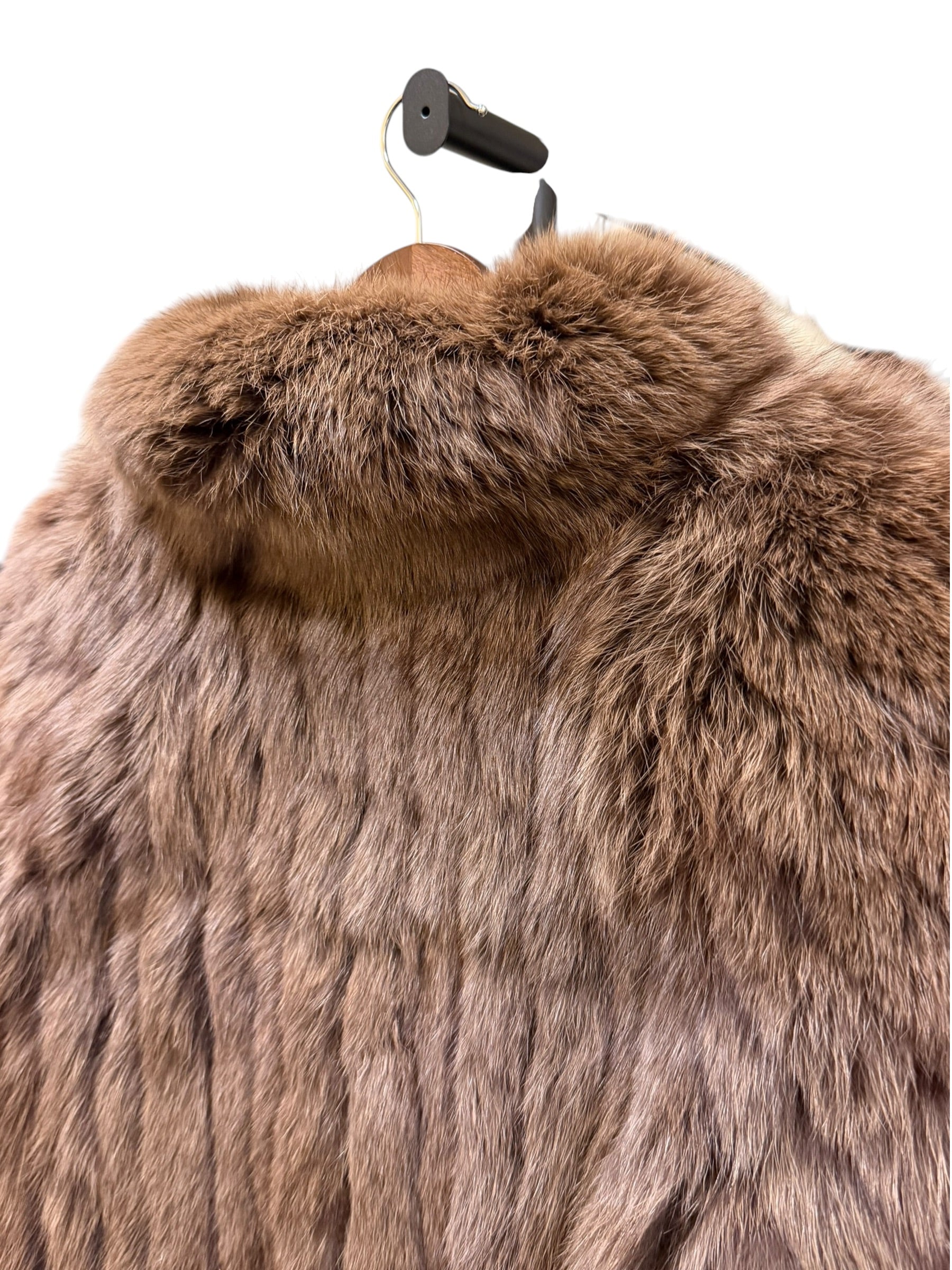 Vintage Saga Light Brown Fox Fur Coat