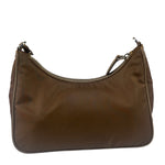 Prada Brown Nylon Pochette Shoulder Bag