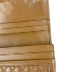 Prada Brown Quilted Leather Long Wallet