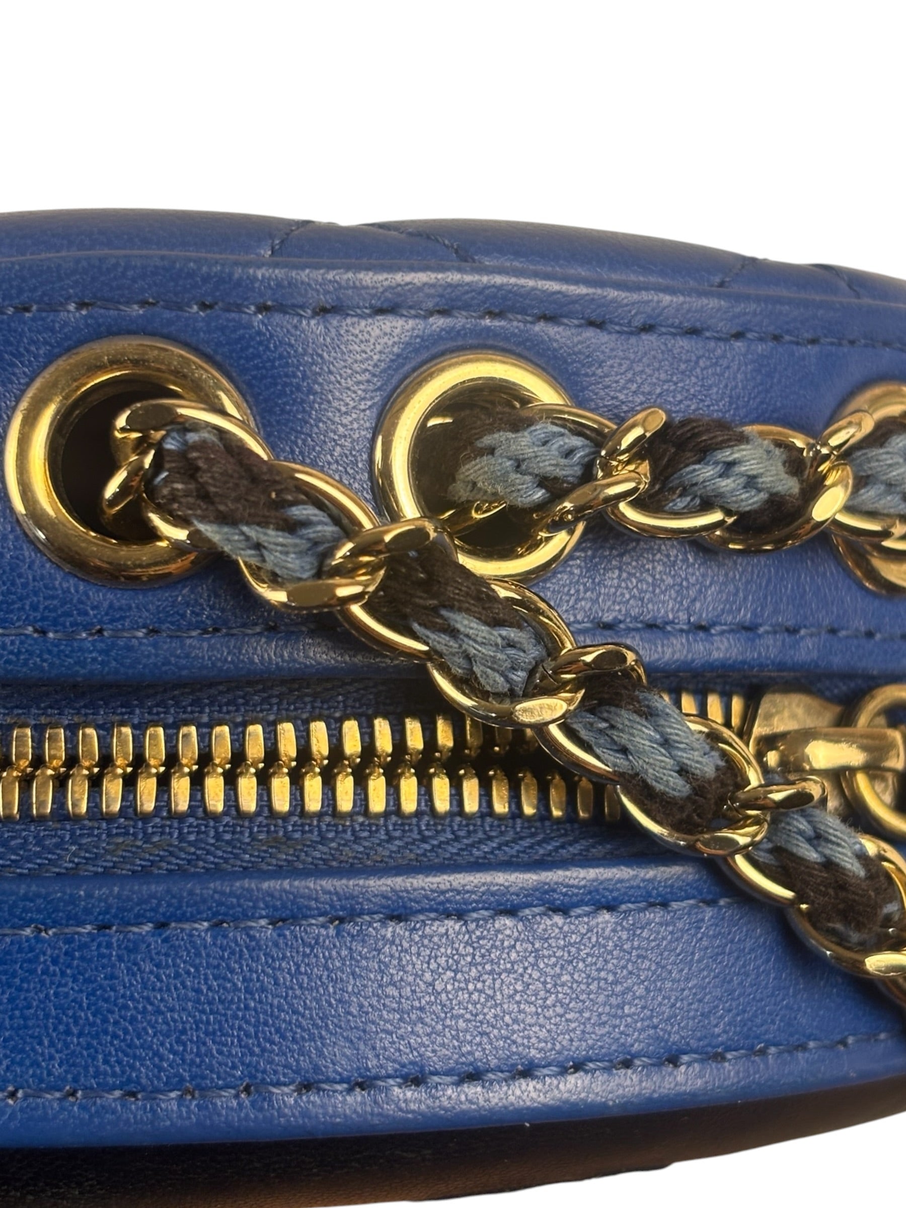 Chanel Limited Edition Lifesaver Round Crossbody Navy/Black 2017