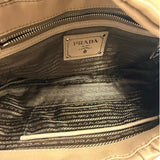 Prada Beige Nappa Leather Gaufre Chain Shoulder Bag