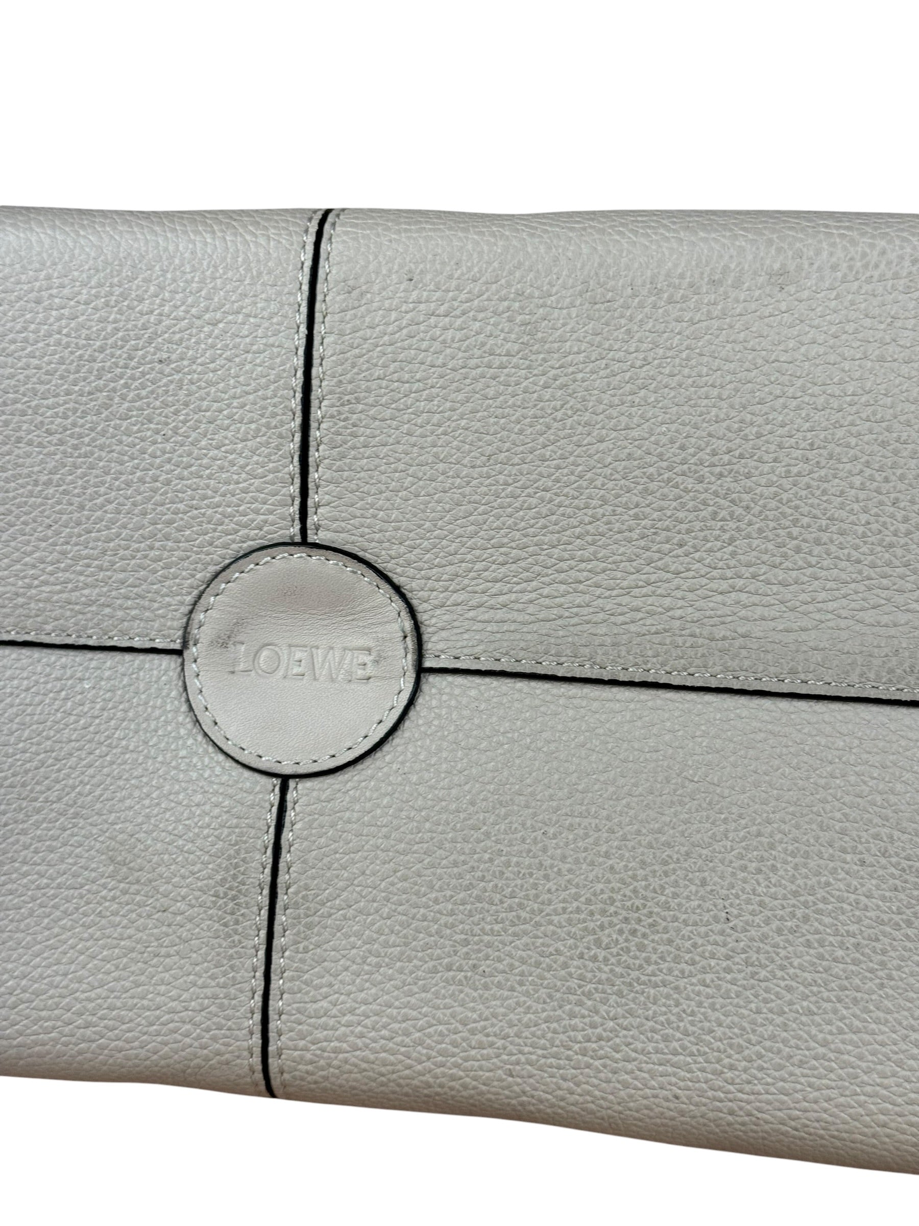 Loewe Beige Pebbled Leather Cushion Tote