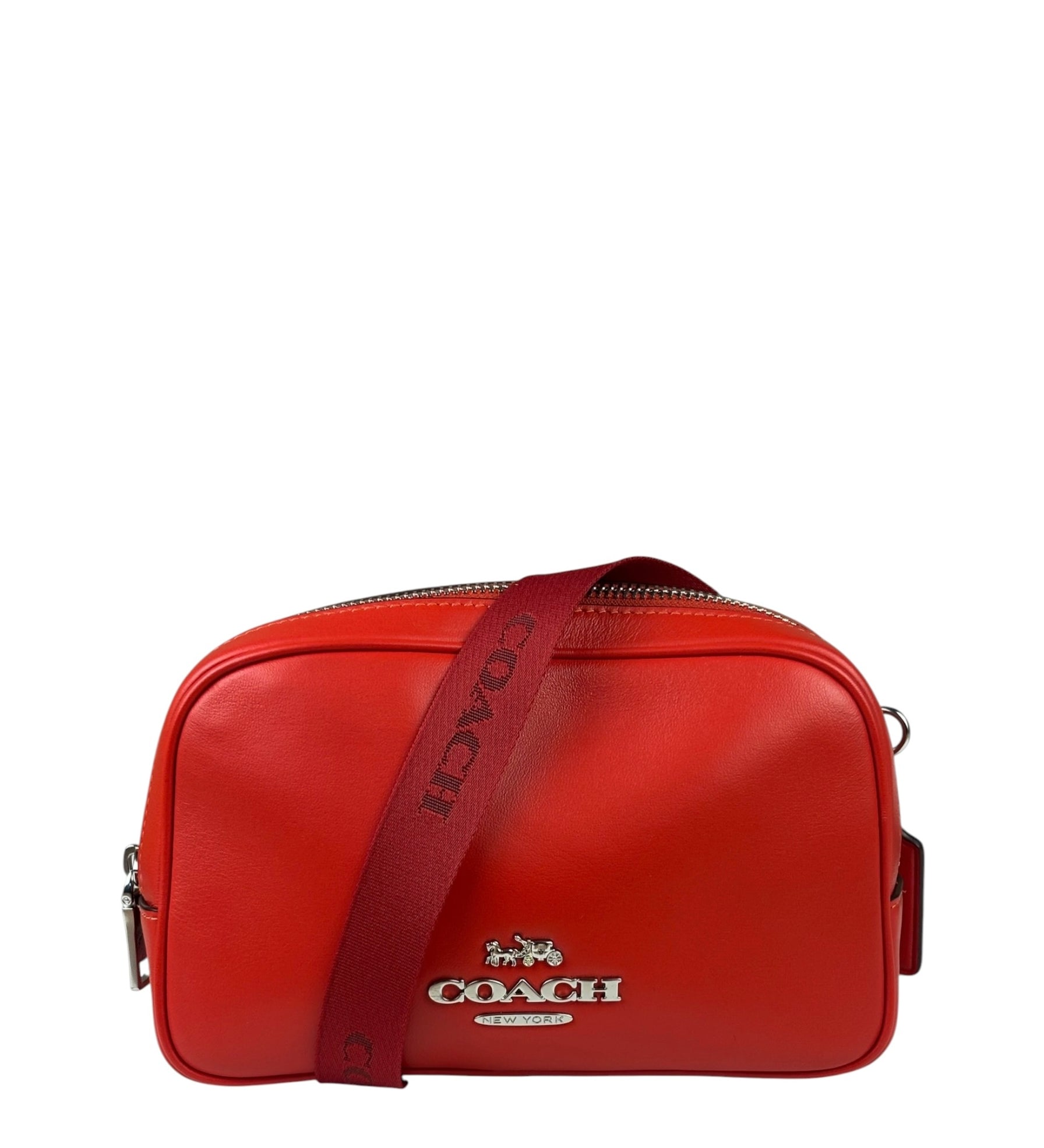 Coach Miami Red Leather Pace Belt Bag