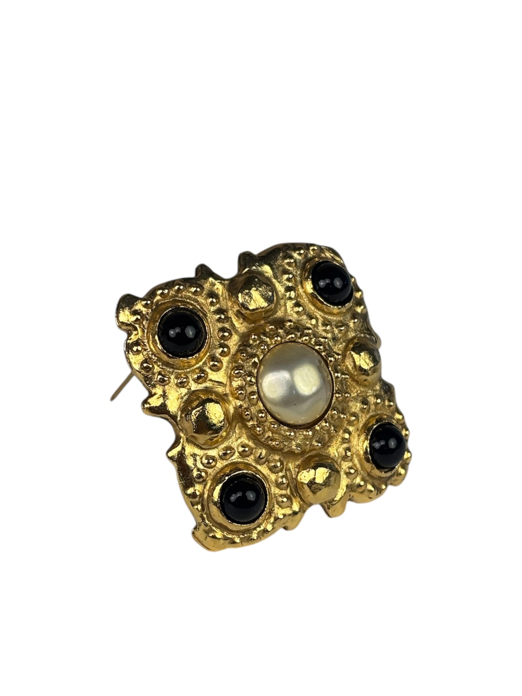 Chanel Collection 23 Baroque-Style Gold Plated Brooch