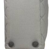 Chanel Grey Quilted Leather Trim Bowling Bag 2000