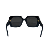 Christian Dior Black Oversized Square Wildior S3U Sunglasses