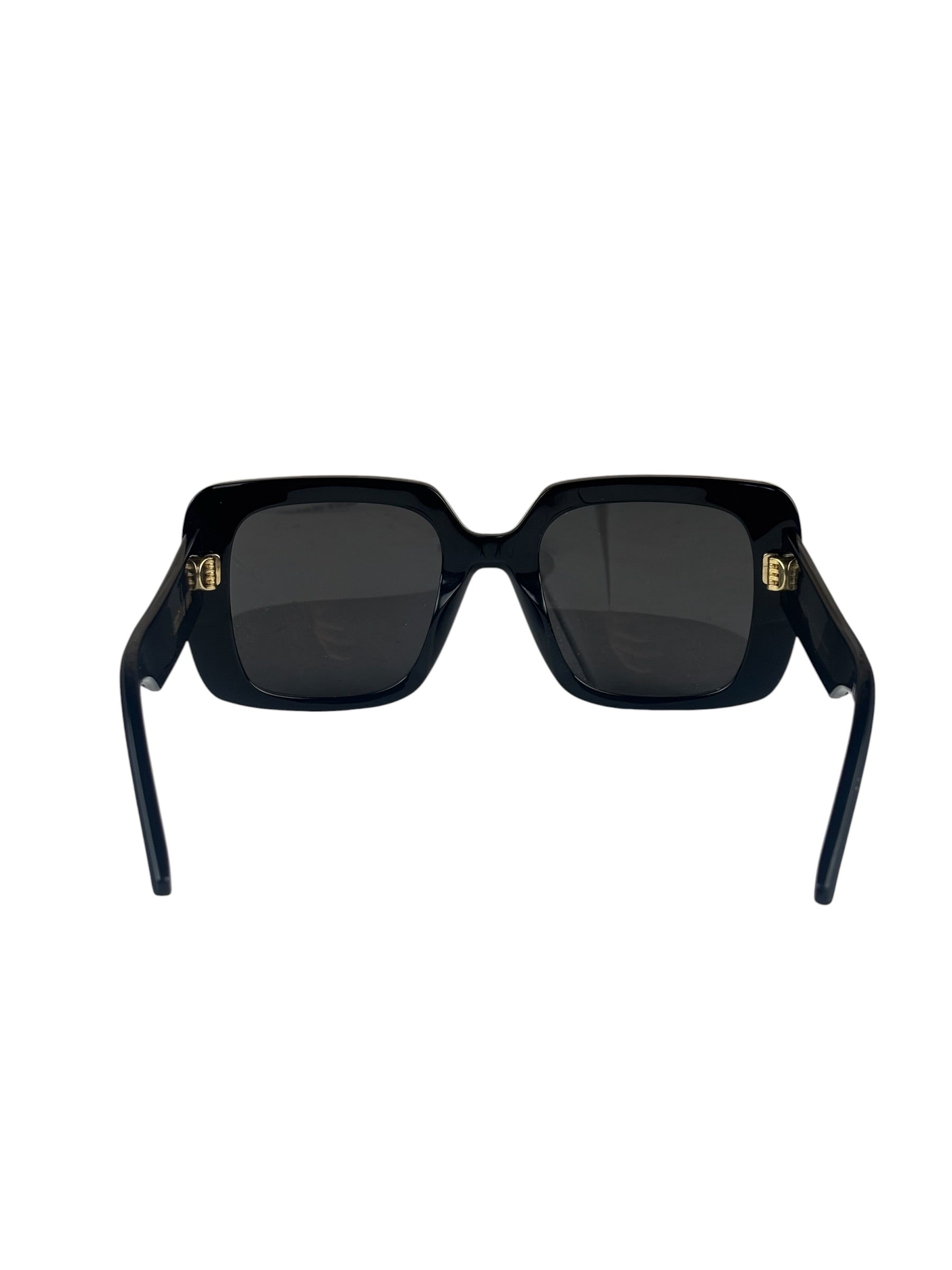 Christian Dior Black Oversized Square Wildior S3U Sunglasses