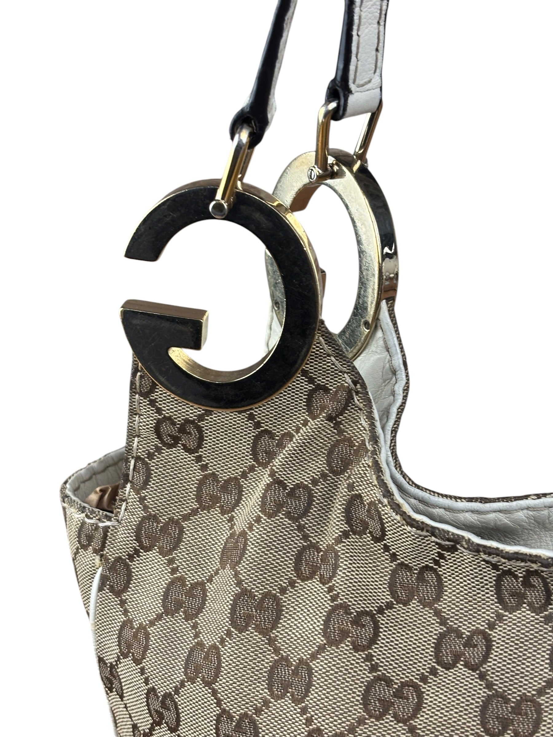 Gucci GG Canvas Medium Charlotte Hobo Bag