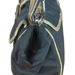 Prada Vintage Tessuto Lucertola Black Lizard Shoulder Bag