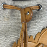 YSL Canvas Kahala Heart Tote