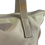 Prada Vintage Beige Nylon Top Handle Bag