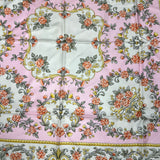 Christian Dior Baby Pink Flower Pattern Silk Scarf