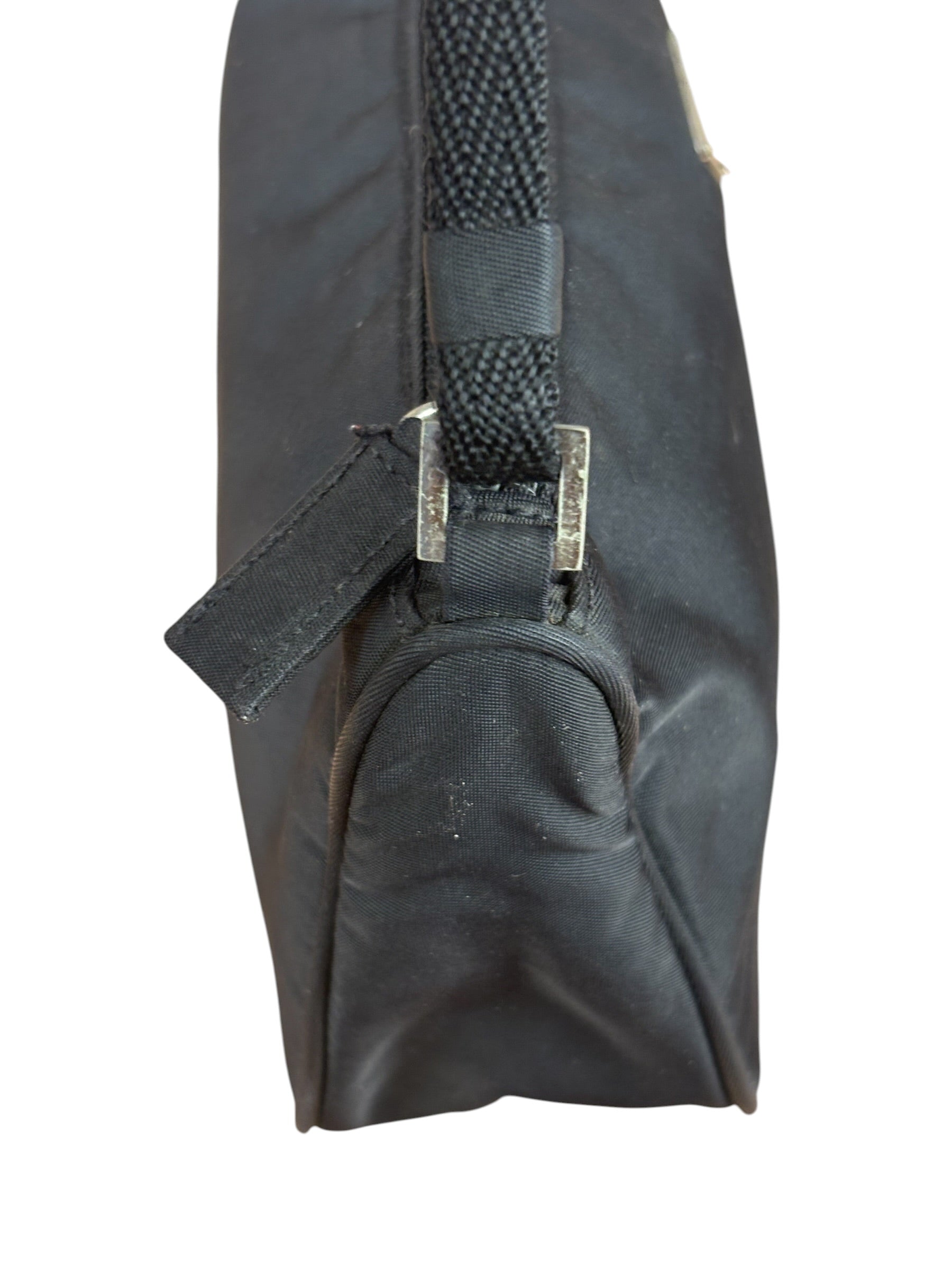 Prada Black Nylon Tessuto Mini Sport Pochette Shoulder Bag