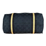 Gucci GG Vintage Black Canvas Shoulder Tote