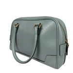 Gucci Blue Leather Micro GG Bowler Bag