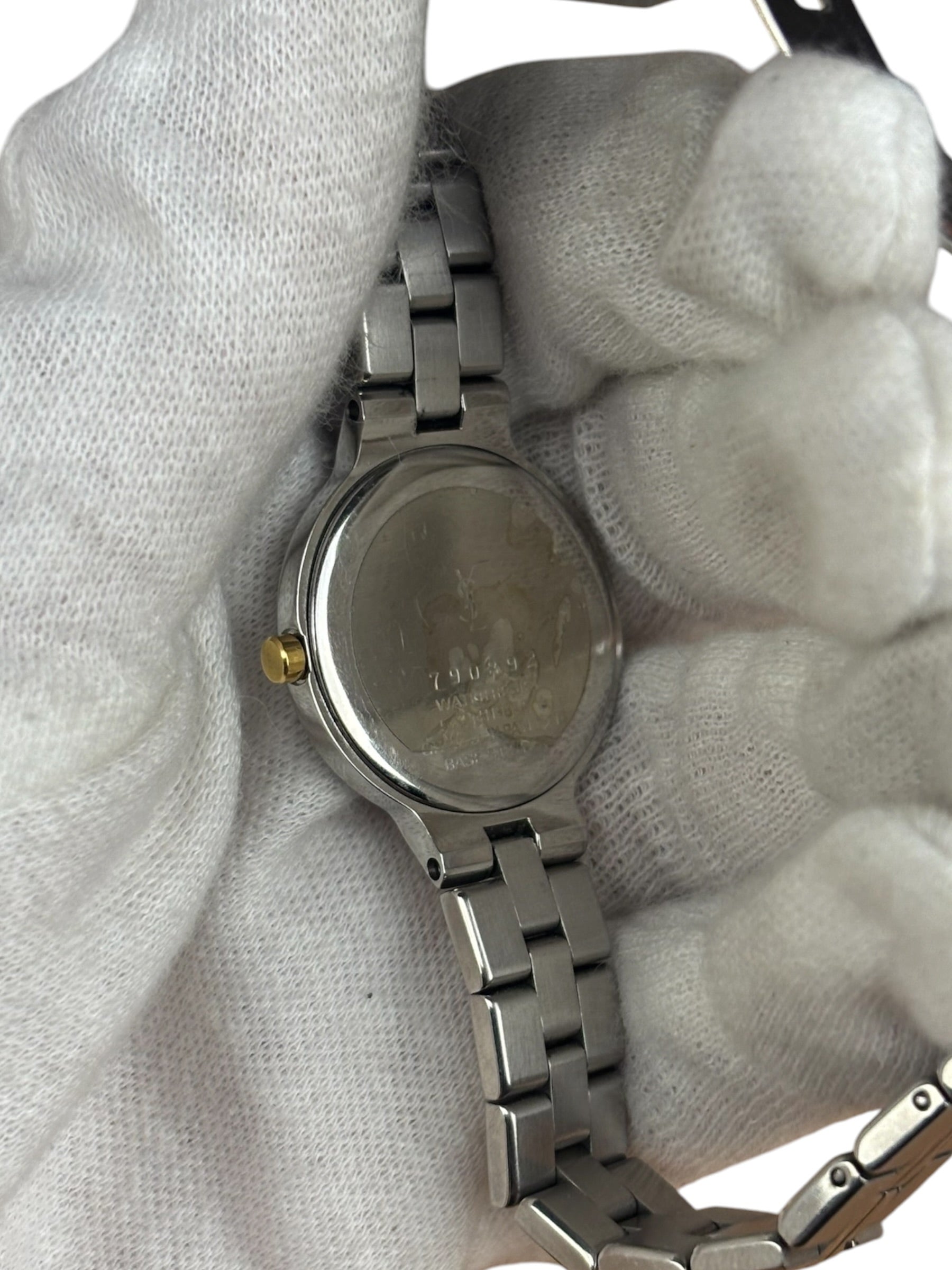 YSL Blue Circle Dial Stainless Band
