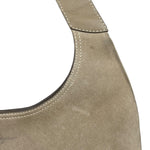 Ferragamo Vintage Beige Suede Hobo Shoulder Bag