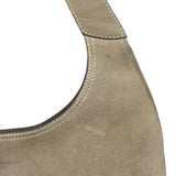 Ferragamo Vintage Beige Suede Hobo Shoulder Bag