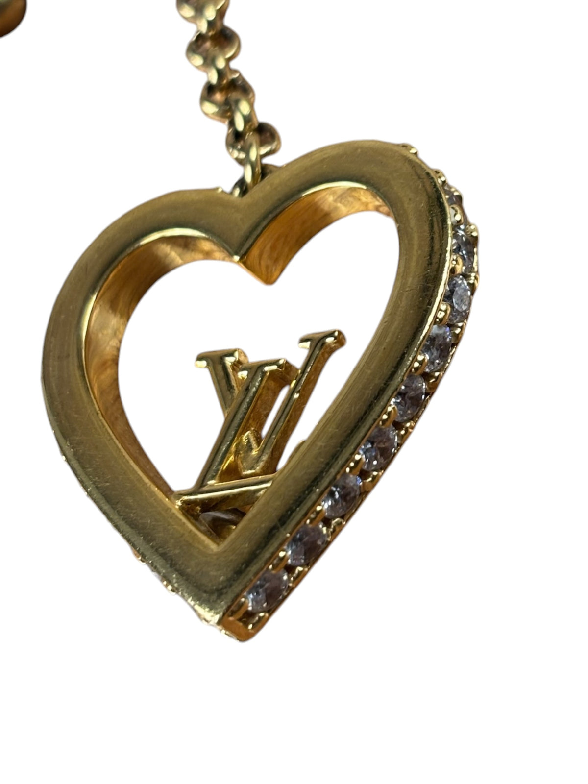 Louis Vuitton My LOve Gold Heart Charm Key Holder