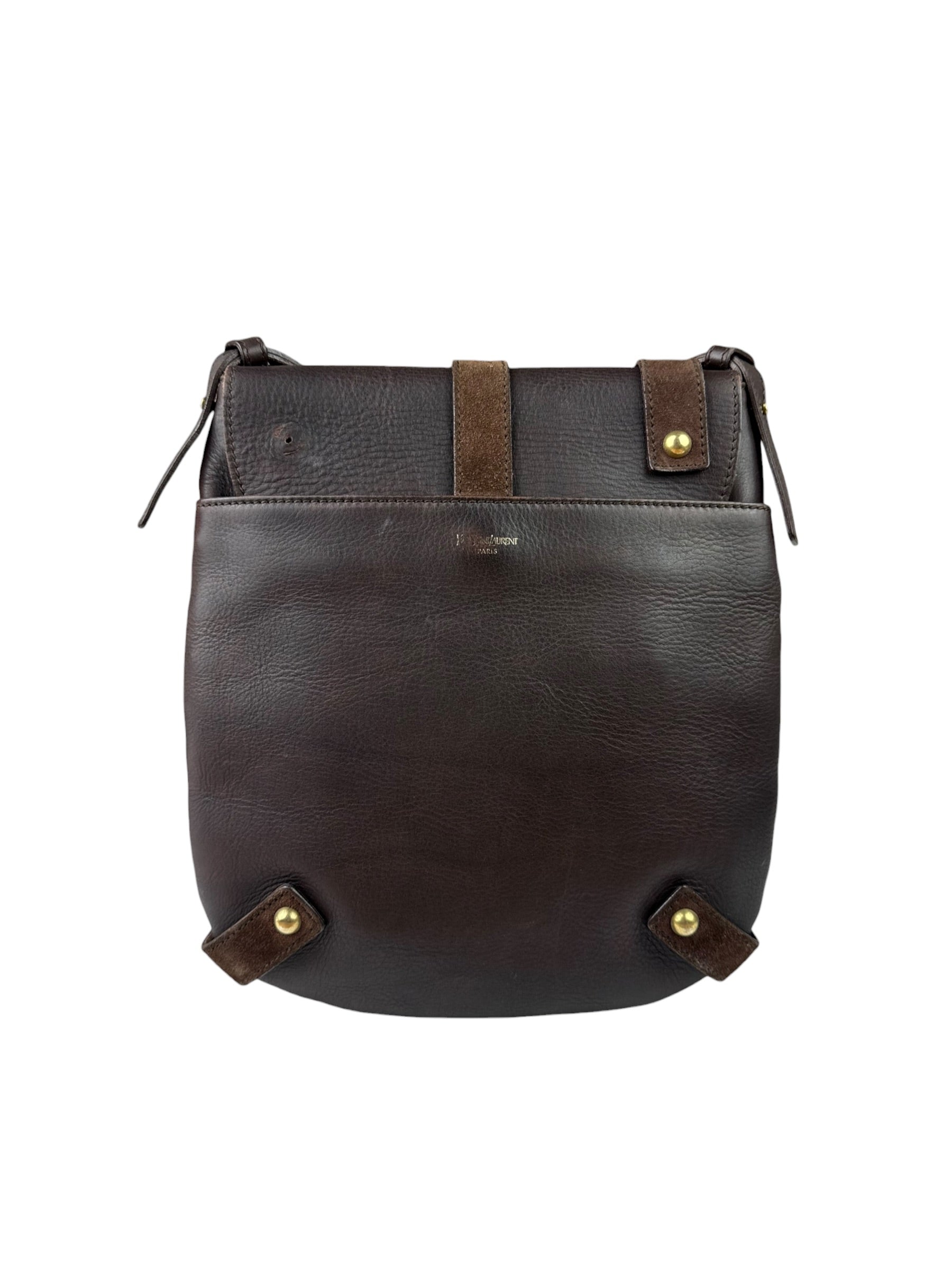 Yves Saint Laurent Tan Brown Messenger Bag