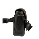 Coach Black Pebbled Leather Lucas Crossbody Bag