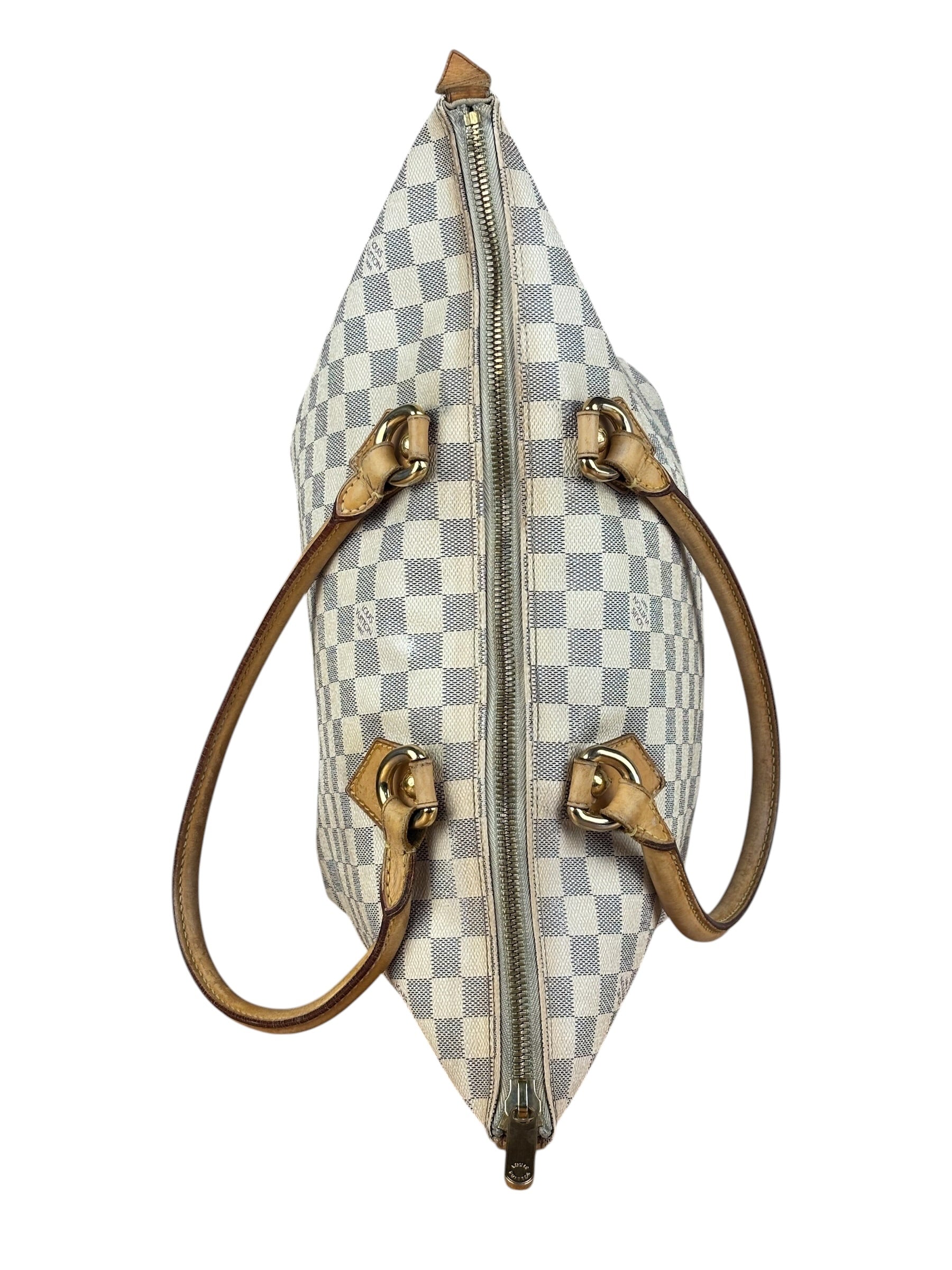 Louis Vuitton Vintage Monogram Damier Azur Saleya Shoulder Tote Bag