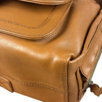 Christian Dior Vintage Tan Brown Leather Flight Medium