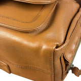 Christian Dior Vintage Tan Brown Leather Flight Medium