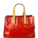 Louis Vuitton Red Canvas Monogram Vernis Hand Bag