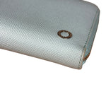 Bvlgari Blue Leather Long Zippy Wallet