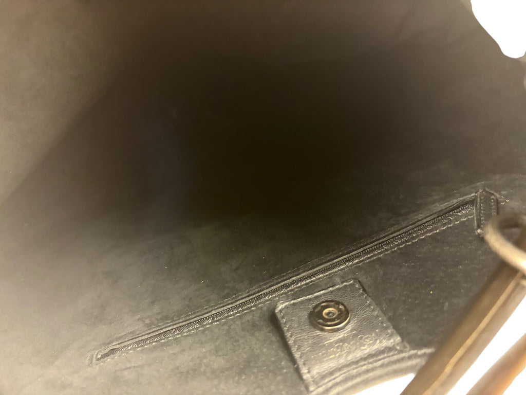Yves Saint Laurent Black Mombassa Hobo Bag