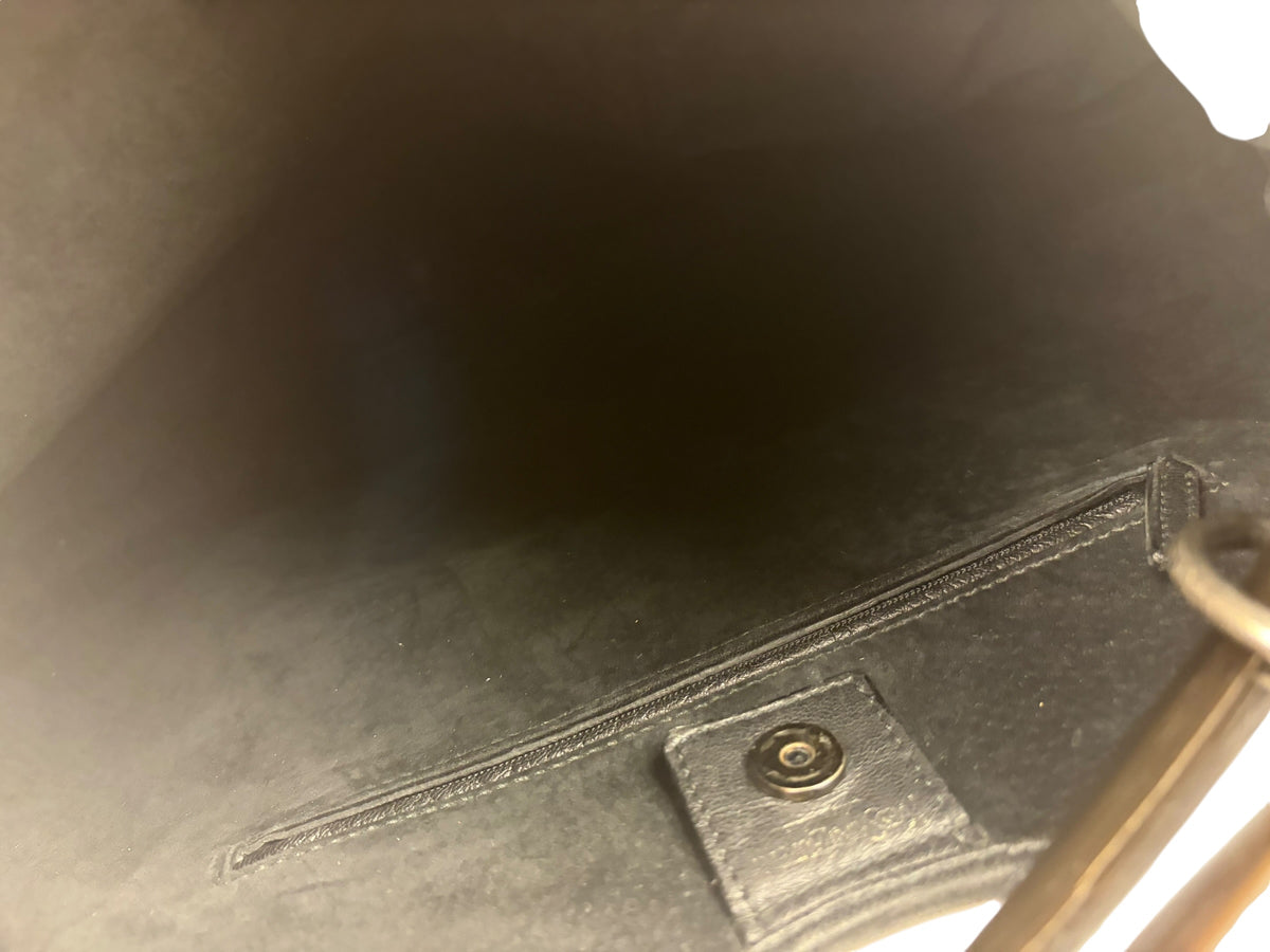 Yves Saint Laurent Black Mombassa Hobo Bag
