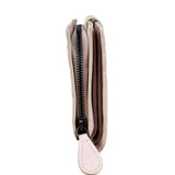 Bottega Veneta Intreccio Leather Wallet Light Pink