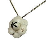 Chanel Vintage Camellia Pendant Necklace