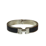 Hermes H Black/Palladium Clic Bracelet